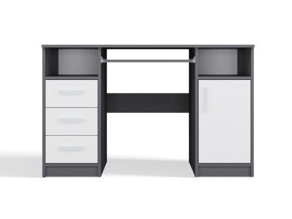 Psací stůl Delvin antracit/bílá