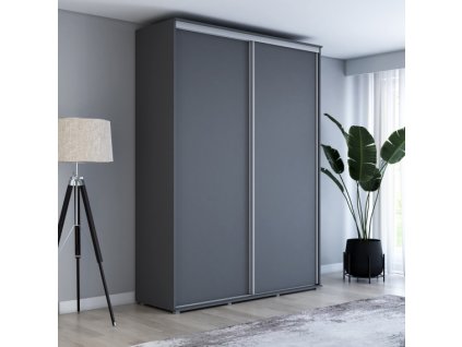 Šatní skříň Baryla šířka 120 cm, výška 242 cm, hloubka 61 cm