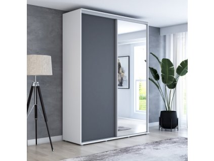 Šatní skříň Baryla 1 šířka 150 cm, výška 220 cm, hloubka 61 cm