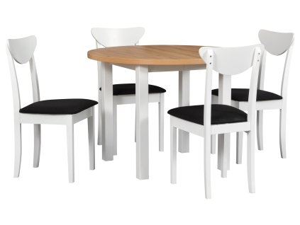 HUGO 3 biały (13B)+ POLI 4 biały blat artisan (2)