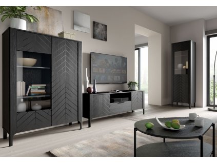 str zestaw 1 malumi komoda rtv szafa witryna stolik kawowy nozkach elegancka nowo QFIEqZ3