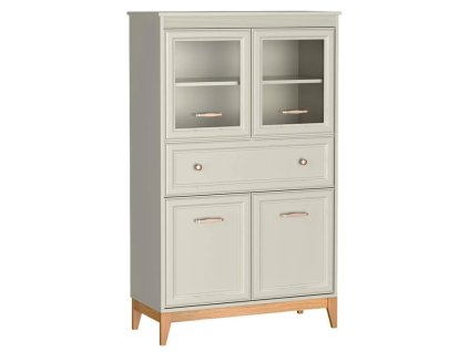 windsor 05 kredens witryna dwudrzwiowa z szuflada na nozkach elegancka stylowa sz fXLvVHf