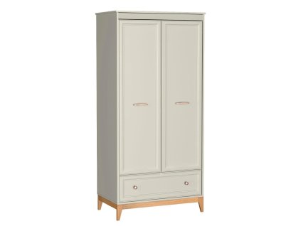 windsor 10 szafa dwudrzwiowa ubraniowa z szuflada polkami drazkiem na nozkach ele 5ABQePD