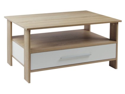 BRADOP Konferenční stůl ALEXANDR 110x70 (Barevné provedení DSB - DSB-dub sonoma/bílá mat)