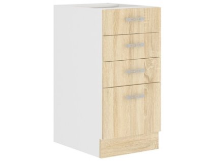 Kuchyňská skříňka Sara sonoma - dolní 40 D 4S šuplíková