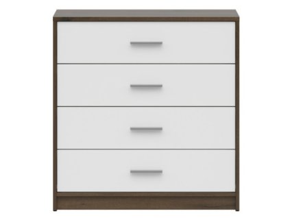 Komoda NEPO PLUS KOM4S dub ušlechtilý/bilá   / 2BAL /