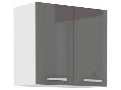 Kuchyňská skříňka Sonia šedý lesk - horní 60 G-60 2F