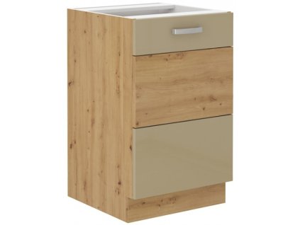 Kuchyňská skříňka Artisan cappucino lesk - dolní 50 ZL 1F dřezová