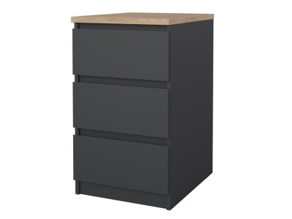 Komoda Simplicity 237 šedá/jackson hickory