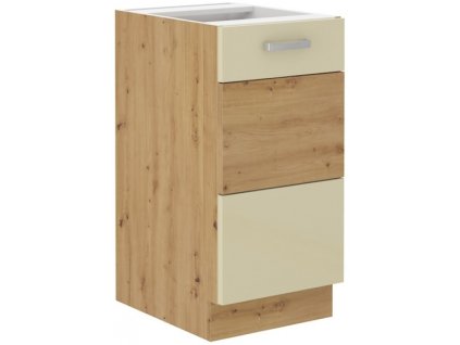 Kuchyňská skříňka Artisan krémový lesk - dolní 40 D 1F