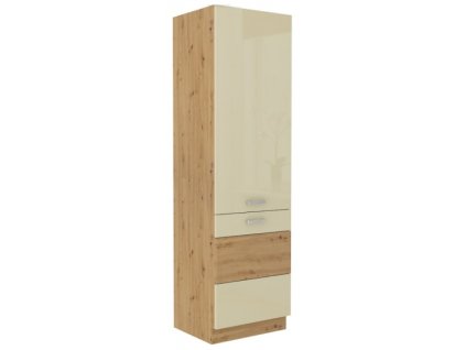 Kuchyňská skříňka Artisan krémový lesk - potravinová 60 DK-210 2F