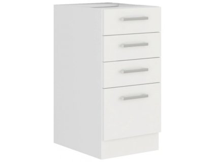 Kuchyňská skříňka Eko White - dolní 40 D 4S šuplíková