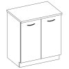 Kuchyňská skříňka Omega - dolní 60 D 2F ZB - vč. prac. desky