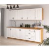 Kuchyňská linka Stilo WHAR bílá + Artisan - Sestava 3