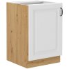 Kuchyňská skříňka Stilo WHAR - dolní 60 D 1F, bílá + Artisan