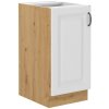 Kuchyňská skříňka Stilo WHAR - dolní 40 D 1F, bílá + Artisan