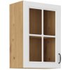 Kuchyňská skříňka Stilo WHAR - horní vitrína 40 GS-72 1F, bílá + Artisan
