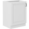 Kuchyňská skříňka Stilo WHWH - dolní 60 D 1F, bílá + bílá