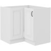 Kuchyňská skříňka Stilo WHWH - dolní rohová 90x90 DN 2F, bílá + bílá