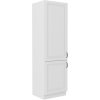 Kuchyňská skříňka Stilo WHWH - 60 LO-210 2F sloupek pro zabudování lednice, bílá + bílá