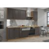 Kuchyňská linka Stilo GRAR grafit + Artisan - Sestava 5