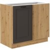 Kuchyňská skříňka Stilo GRAR - dolní rohová maskovnice 105 ND 1F, grafit + Artisan