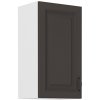 Kuchyňská skříňka Stilo GRWH - horní 40 G-72 1F, grafit + bílá