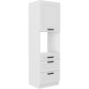 Kuchyňská skříňka Luna WHWH - 60 DPS-210 3S 1F sloupek se zabudovanou troubou, šuplíkový PREMIUM BOX