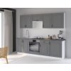 Kuchyňská linka Stilo DustGRWH - Sestava 2, Dust Grey + bílá