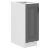 Kuchyňská skříňka Stilo DustGRWH - dolní 30 D Cargo, Dust Grey + bílá