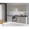 Kuchyňská linka Stilo ClayGRWH - Sestava 6, Clay Grey + bílá