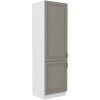 Kuchyňská skříňka Stilo ClayGRWH - 60 LO-210 2F sloupek pro zabudování lednice, Clay Grey + bílá