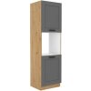 Kuchyňská skříňka Luna DustGRAR - 60 DP-210 2F sloupek se zabudovanou troubou, dvířka