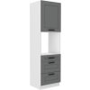 Kuchyňská skříňka Luna DustGRWH - 60 DPS-210 3S 1F sloupek se zabudovanou troubou, šuplíkový PREMIUM BOX