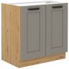Kuchyňská skříňka Luna ClayGRAR - dolní 80 ZL 2F dřezová