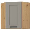 Kuchyňská skříňka Luna ClayGRAR - horní rohová 60x60 GN-72 1F (°45)
