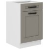 Kuchyňská skříňka Luna ClayGRWH - dolní 50 D 1F 1S dvířka + šuplík PREMIUM BOX