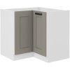 Kuchyňská skříňka Luna ClayGRWH - dolní rohová 90x90 DN 2F
