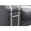 Sedací souprava Avanti L tm.šedá/černá