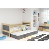 Postel s přistýlkou Riky II 90x200 borovice/bílá
