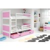 Patrová postel Riky bílá/růžová