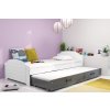 Postel s přistýlkou Lizzie II 90x200 bílá/grafit