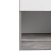 Noční stolek Simplicity 238 beton/bílý lesk