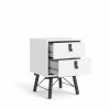 Noční stolek Rain bílý MAT