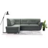 Sedací souprava L Dornia šedo-zelená