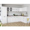 Rohová kuchyňská linka Simea bílá MAT