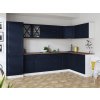 Rohová kuchyňská linka Simea tmavě modrá MAT