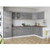 Rohová kuchyňská linka Simea popel MAT
