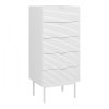 Komoda Sean 5S bílá/masiv bílá