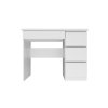 Psací stůl Miles P bílý mat